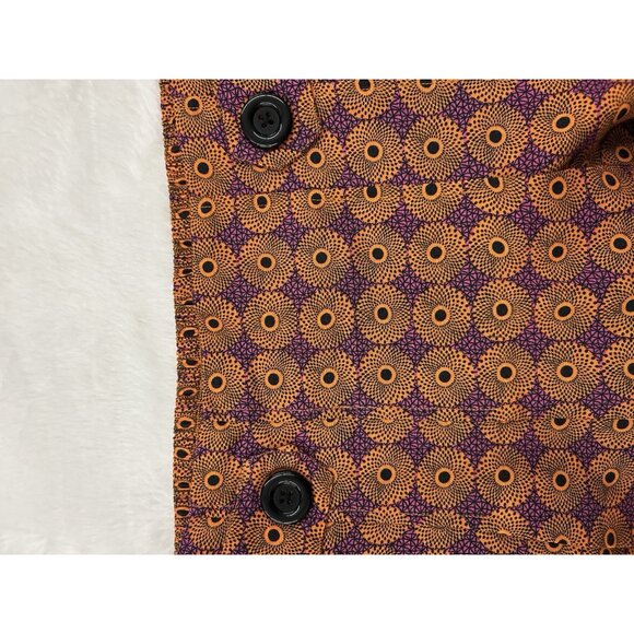 Corey Lynn Calter Women's XS Purple & Orange Floral Elastic/Button Maxi Skirt - Picture 11 of 15